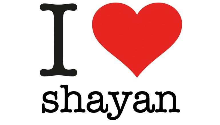 I Love Shayan - I love You Generator, I love NY